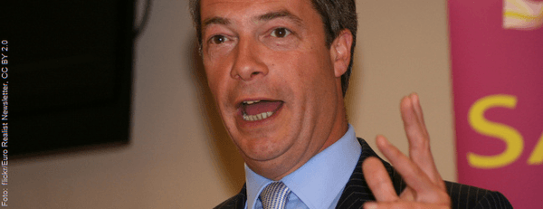 Rechte auch in Großbritannien auf dem Vormarsch: Farage jetzt auf Platz 2