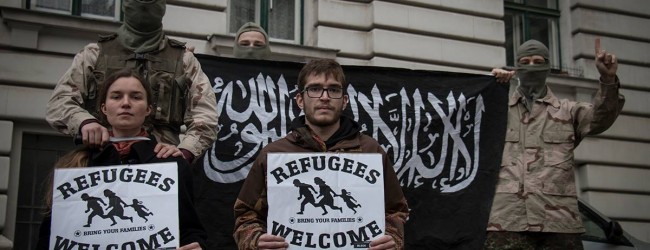 Wien: drastische Protestaktion gegen offene Grenzen und Terrorgefahr