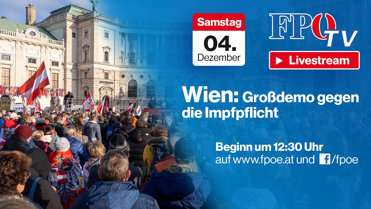Neue Großkundgebung in Wien: „Die türkis-grüne Regierung ist am Ende!“