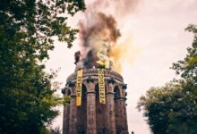 Diesmal nicht gegen Remigration: Identitäre besetzen Hermannsdenkmal